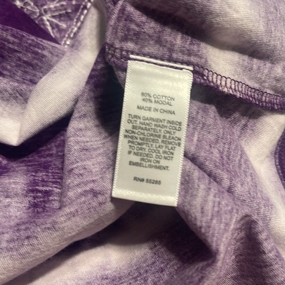 Express tank in purple and white tie dye with embellishments size XS NWOT - Picture 7 of 7